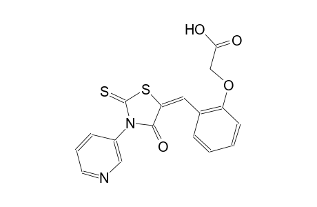 acetic acid, [2-[(E)-[4-oxo-3-(3-pyridinyl)-2-thioxo-5-thiazolidinylidene]methyl]phenoxy]-