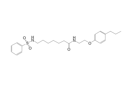 heptanamide, 7-[(phenylsulfonyl)amino]-N-[2-(4-propylphenoxy)ethyl]-