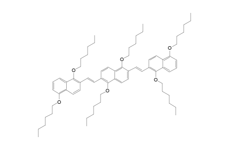 2,6-bis[(1',5'-Dihexyloxyphenyl)ethenyl]-1,5-bis(hexyloxy)naphthalene