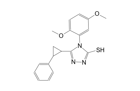 4-(2,5-dimethoxyphenyl)-5-[(1R,2R)-2-phenylcyclopropyl]-4H-1,2,4-triazol-3-yl hydrosulfide