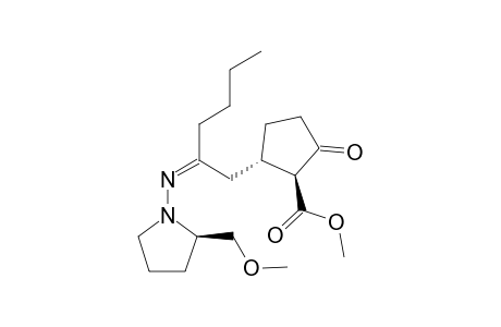(+)-(2S,1"R,2"R)-1-{1'-[2"-(Methoxycarbonyl)-3-oxocyclopentylmethyl ] pentylideneamino }-2-(methoxymethyl)-pyrrolidine
