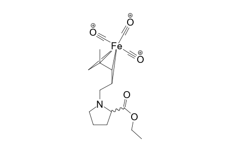 Ethyl 4-methyl N-[(2,5-.eta.)-2,4-pentadienyl]prolinate]tricarbonyliron complex