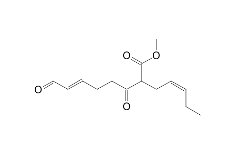 Methyl 7-formyl-3-oxo-2-[2'-pentenyl]-6-heptenoate