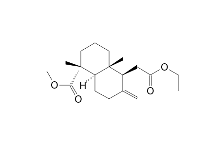 1-Naphthaleneacetic acid, decahydro-5-(methoxycarbonyl)-5,8a-dimethyl-2-methylene-, ethyl ester, [1S-(1.alpha.,4a.beta.,5.alpha.,8a.alpha.)]-