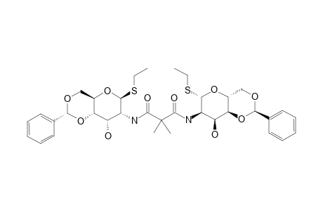 N,N'-BIS-(ETHYL-2-AMINO-4,6-O-BENZYLIDENE-2-DEOXY-1-THIO-BETA-D-ALLOPYRANOSID-2-YL)-DIMETHYLMALONAMIDE