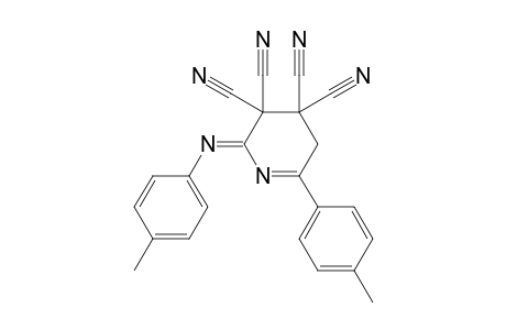 3,3,4,4-Tetracyano-6-p-tolyl-2-(p-tolylimino)-2,3,4,5-tetrahydropyridine