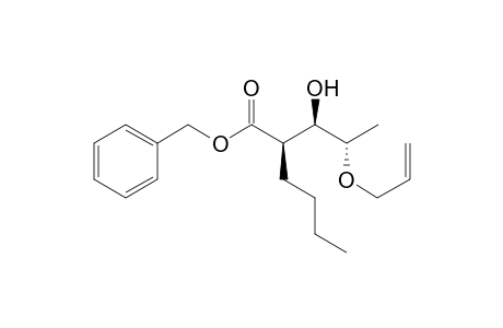Benzyl 2-butyl-3-hydroxy-4-(prop-3-en-1-yl)pentanoate
