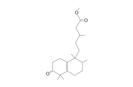 1,2,5,5-Tetramethyl-6-oxo-1-[4'-(methoxycarbonyl)-3'-methylbutyl]-1,2,3,4,5,6,7,10-octahydronaphthalene