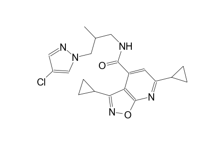 isoxazolo[5,4-b]pyridine-4-carboxamide, N-[3-(4-chloro-1H-pyrazol-1-yl)-2-methylpropyl]-3,6-dicyclopropyl-