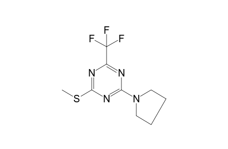 2-(methylthio)-4-pyrrolidin-1-yl-6-(trifluoromethyl)-s-triazine