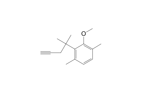 4-(3,6-Dimethyl-2-methoxyphenyl)-4-methylpent-1-yne