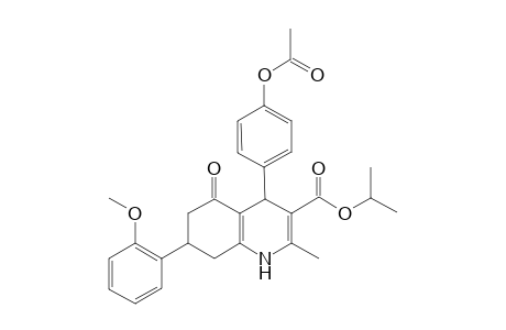 4-(4-acetoxyphenyl)-5-keto-7-(2-methoxyphenyl)-2-methyl-4,6,7,8-tetrahydro-1H-quinoline-3-carboxylic acid isopropyl ester