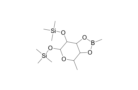 l-Galactopyranose, 6-deoxy-1,2-bis-O-(trimethylsilyl)-, cyclic methylboronate