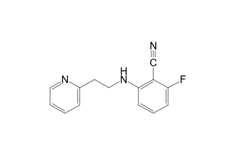 6-fluoro-N-[2-(2-pyridyl)ethyl]anthranilonitrile