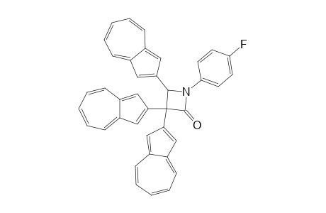 Tri(2-azulenyl)-1-(4-fluorophenyl)azetidin-2-one