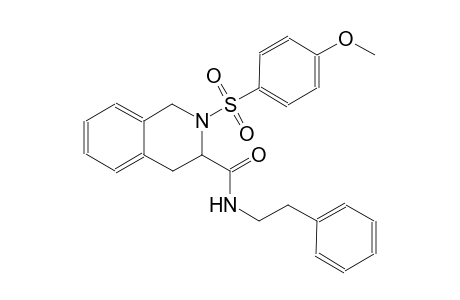 2-(4-Methoxyphenyl)sulfonyl-N-phenethyl-3,4-dihydro-1H-isoquinoline-3-carboxamide
