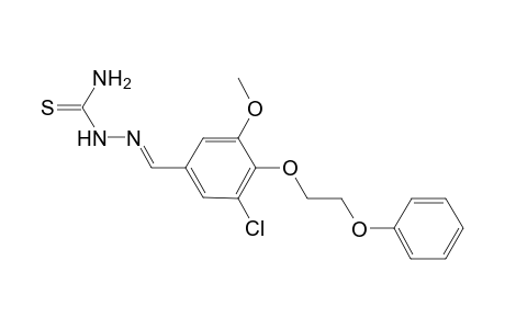 Benzaldehyde, 5-chloro-3-methoxy-4-(2-phenoxyethoxy)-, thiosemicarbazide
