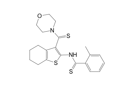Thiobenzamide, N-[4,5,6,7-tetrahydro-3-(4-morpholylthiocarbonyl)-2-benzothienyl]-2-methyl-