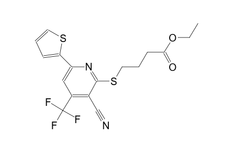 ethyl 4-{[3-cyano-6-(2-thienyl)-4-(trifluoromethyl)-2-pyridinyl]sulfanyl}butanoate