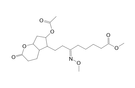 2-Oxa-3-oxo-7-(3-(methoxyimino)-7-(methoxycarbonyl)heptyl)-8-acetoxybicyclo[4.3.0]nonane