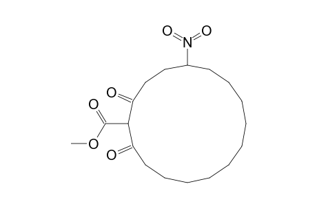Cyclohexadecanecarboxylic acid, 5-nitro-2,16-dioxo-, methyl ester