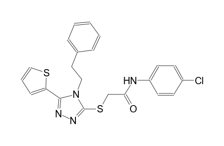 N-(4-chlorophenyl)-2-{[4-(2-phenylethyl)-5-(2-thienyl)-4H-1,2,4-triazol-3-yl]sulfanyl}acetamide