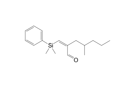 2-[(Dimethylphenylsilyl)methylene]-4-methylheptanal
