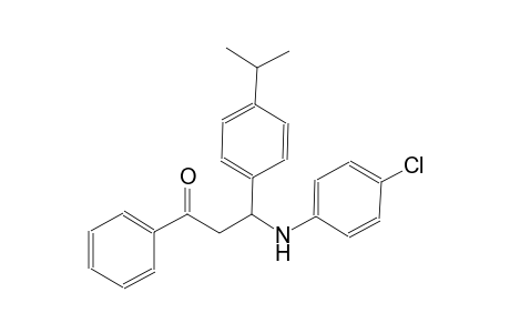 3-(4-Chloroanilino)-3-(4-isopropylphenyl)-1-phenyl-1-propanone