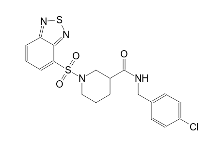 3-piperidinecarboxamide, 1-(2,1,3-benzothiadiazol-4-ylsulfonyl)-N-[(4-chlorophenyl)methyl]-