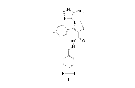 1-(4-amino-1,2,5-oxadiazol-3-yl)-5-(4-methylphenyl)-N'-{(E)-[4-(trifluoromethyl)phenyl]methylidene}-1H-1,2,3-triazole-4-carbohydrazide