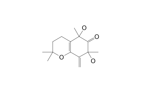 7,8-DIHYDRO-5,7-DIHYDROXY-2,2,5,7-TETRAMETHYL-8-METHYLENE-CHROMAN-6(5H)-ONE