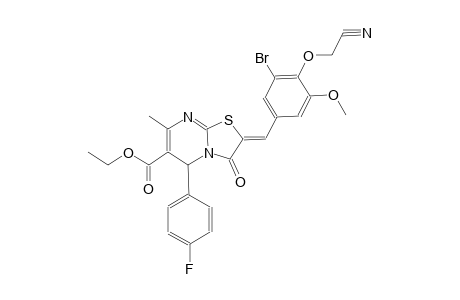 5H-thiazolo[3,2-a]pyrimidine-6-carboxylic acid, 2-[[3-bromo-4-(cyanomethoxy)-5-methoxyphenyl]methylene]-5-(4-fluorophenyl)-2,3-dihydro-7-methyl-3-oxo-, ethyl ester, (2Z)-