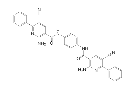 N,N'-(1,4-phenylene)bis(2-amino-5-cyano-6-phenylnicotinamide)