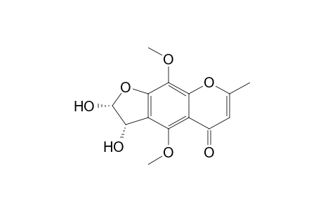 cis-2,3-dihydroxy-2,3-dihydro-4,9-dimethoxy-7-methyl-furo[3,2-g]benzopyran-5-one