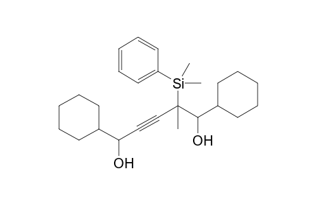 1,5-Dicyclohexyl-4-[dimethyl(phenyl)silyl]-4-methyl-2-pentyne-1,5-diol