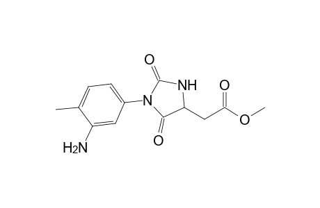 Methyl 1-(3'-amino-4'-methylphenyl)-2,5-dioxoimidazolidine-4-acetate