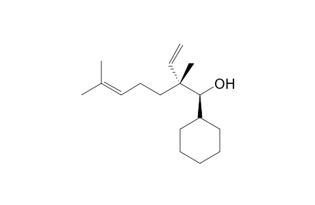 (1S*,2R*)1-Cyclohexyl-2-ethenyl-2,6-dimethylhept-5-en-1-ol