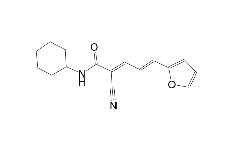 (2E,4E)-2-cyano-N-cyclohexyl-5-(2-furyl)-2,4-pentadienamide