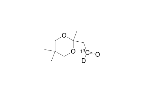 (1-13C,1-2H2)-2-(2,5,5-Trimethyl-1,3-dioxan-2-yl)acetaldehyde