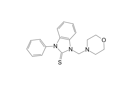 1-(4-morpholinylmethyl)-3-phenyl-2-benzimidazolethione