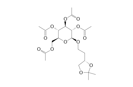 [(4S)-2,2-DIMETHYL-1,3-DIOXOLAN-4-YL]-ETHYL-TETRA-O-ACETYL-BETA-D-GLUCOPYRANOSIDE