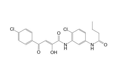 (2Z)-N-[5-(butyrylamino)-2-chlorophenyl]-4-(4-chlorophenyl)-2-hydroxy-4-oxo-2-butenamide