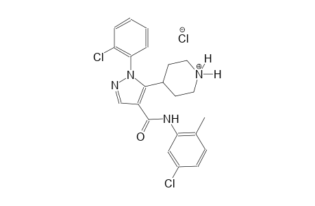 piperidinium, 4-[4-[[(5-chloro-2-methylphenyl)amino]carbonyl]-1-(2-chlorophenyl)-1H-pyrazol-5-yl]-, chloride
