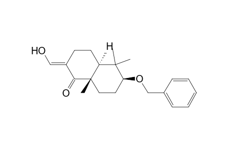 1(2H)-Naphthalenone, octahydro-2-(hydroxymethylene)-5,5,8a-trimethyl-6-(phenylmethoxy)-, (4a.alpha.,6.beta.,8a.beta.)-(.+-.)-