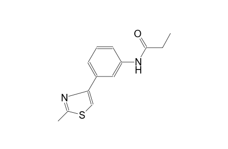 N-[3-(2-methyl-1,3-thiazol-4-yl)phenyl]propanamide