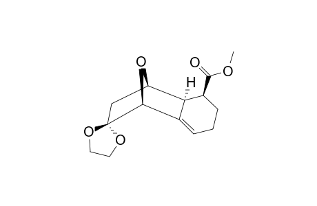 Methyl (1RS,2SR,3SR,8RS)-9,9-(ethylenedioxy)-11-oxatricyclo[6.2.1.0(2,7)]undec-6-ene-3-carboxylate