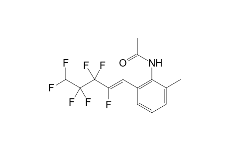 (Z)-N-(2-(2,3,3,4,4,5,5-heptafluoropent-1-en-1-yl)-6-methylphenyl)acetamide