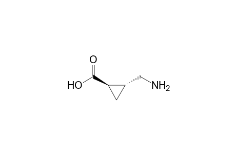 Cyclopropanecarboxylic acid, 2-(aminomethyl)-, trans-