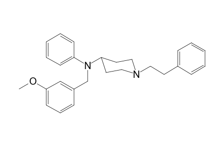 N-(3-Methoxybenzyl)-N-phenyl-1-(2-phenylethyl)piperidin-4-amine