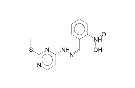 2-methylthio-4-[2-(2-nitrobenzylidene)hydrazino]pyrimidine